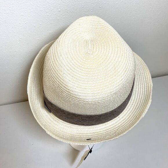 Broner Wear It! Straw Fedora Beige One Size 88-769 Dadcore Grandpa Core NWT - Picture 7 of 9